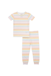Candy Stripe Modal Magnetic Two Piece Pajama Set