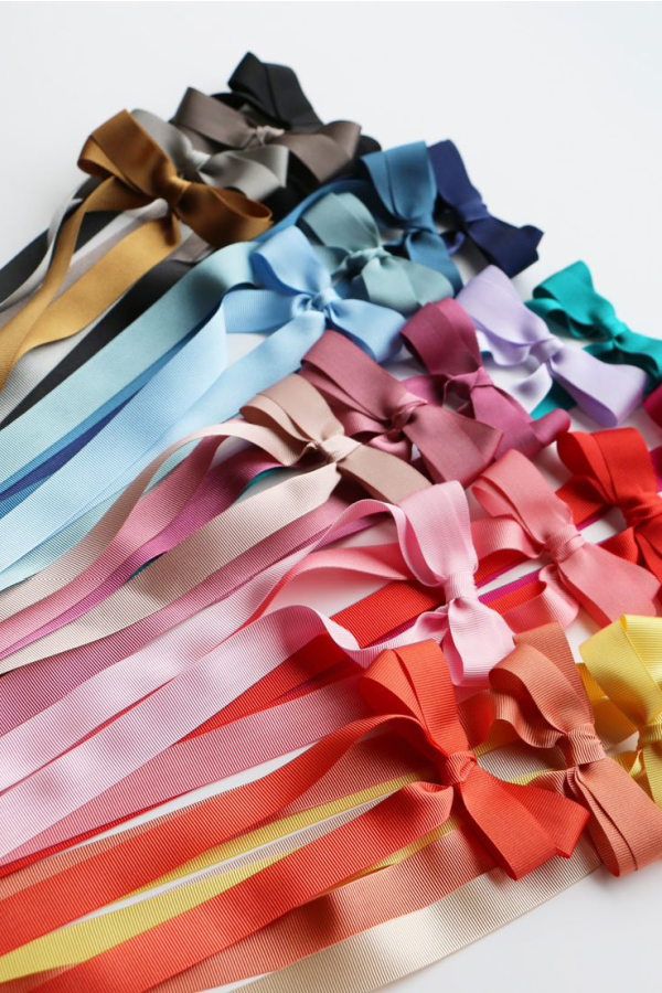 Double Long Grosgrain Bow