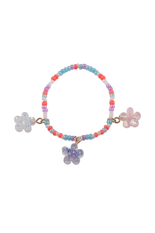 Boutique Shimmer Flower Bracelet