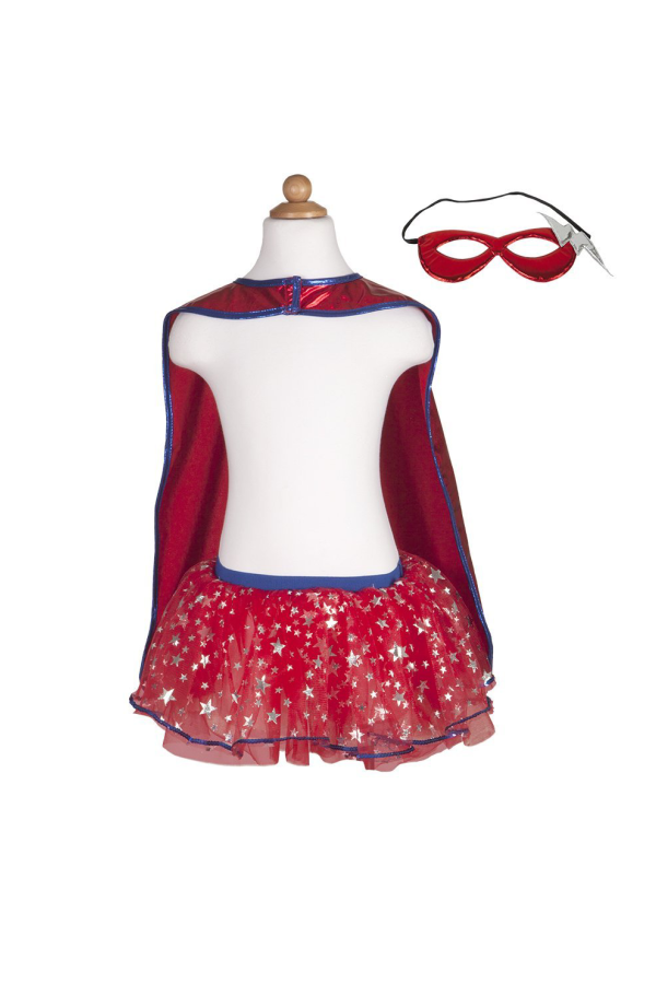Superhero Tutu with Cape and Mask