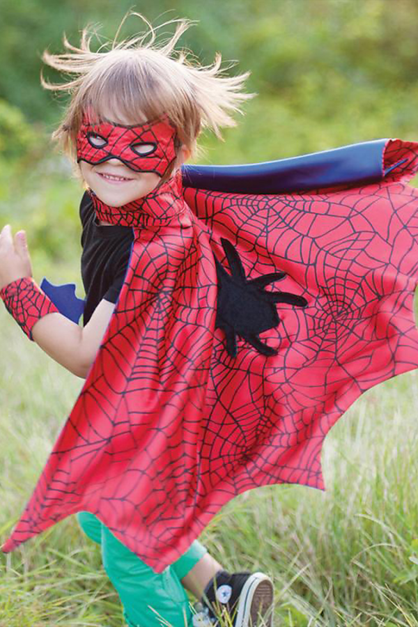 Spider Cape and Mask and Wristbands