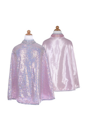 Reversible Silver Sequins Cape