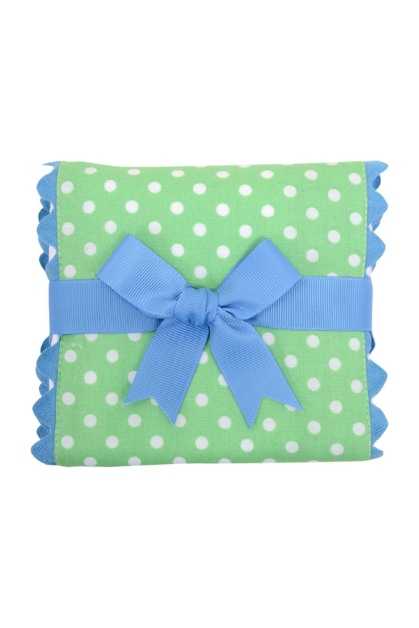 Blue Alligator Fancy Fabric Burp Cloth