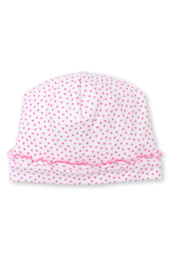 Petite Paradise Heart Print Pink Hat
