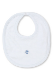 Jungle Joy Hand Embroidered Bib - Light Blue