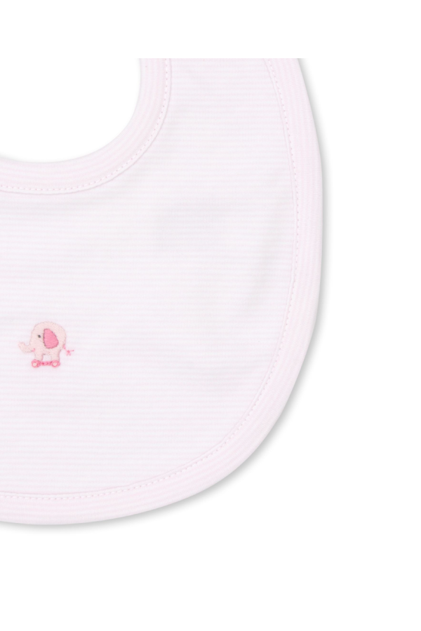 Jungle Joy Hand Embroidered Bib - Pink