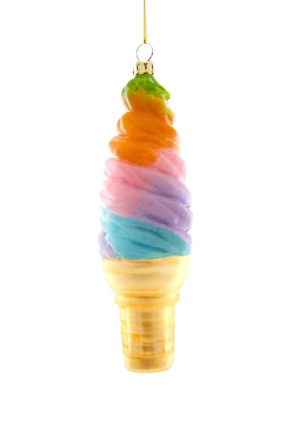 Deluxe Soft Serve-Rainbow Sherbet Ornament