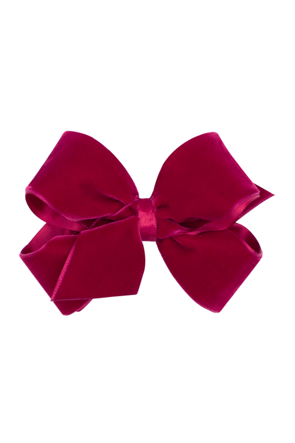 Velvet Hair Bow -  Medium