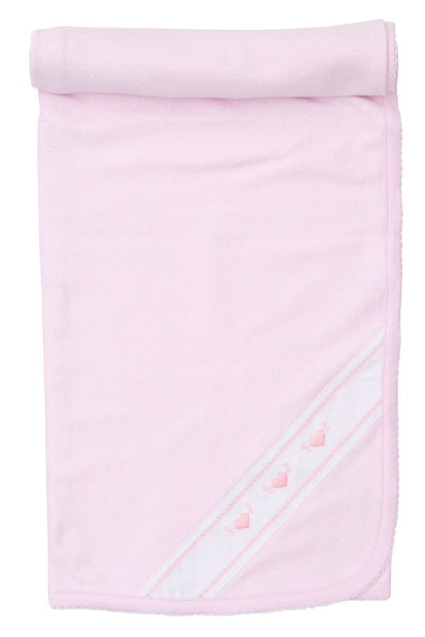 Classic Treasures Dot Print Blanket - Pink