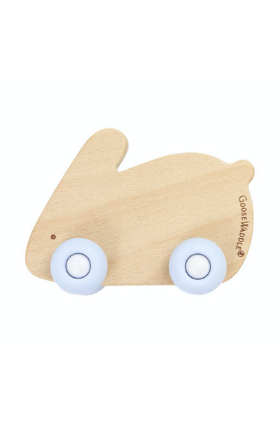 Silicone + Wood Teether with Wheels