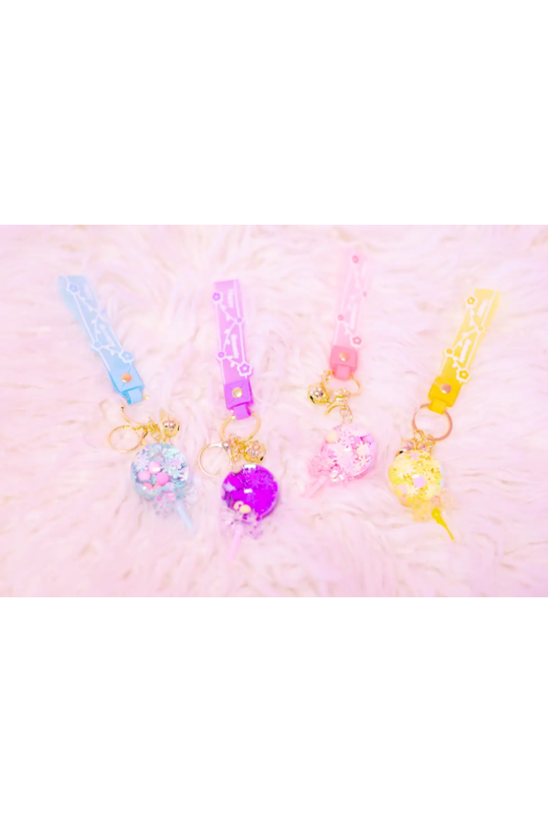 Floaty Lollipop Keychain with Strap