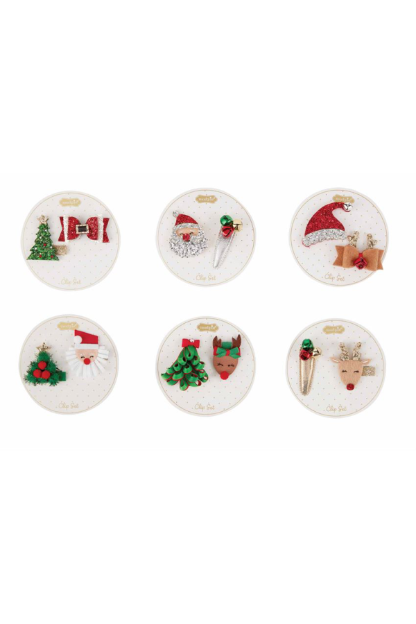 Christmas Hair Clip Set