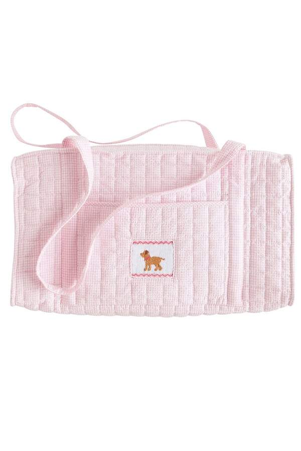 Pink Lab Quilted Luggage