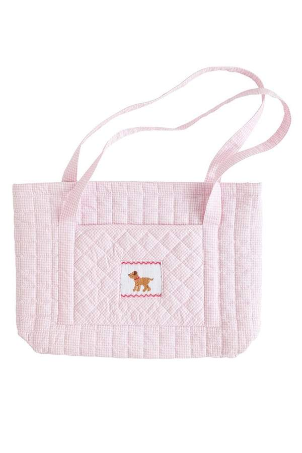 Pink Lab Quilted Luggage