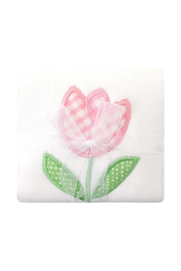 Tulip Applique Burp