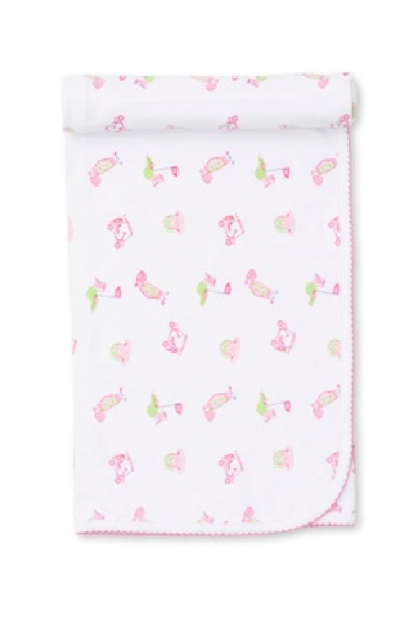 Longest Drive Pink Print Blanket