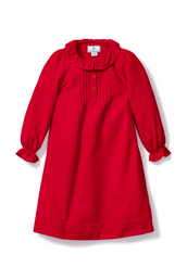 Red Victoria Flannel Nightgown