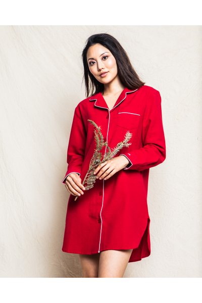 Women's Nightshirt Red Flannel