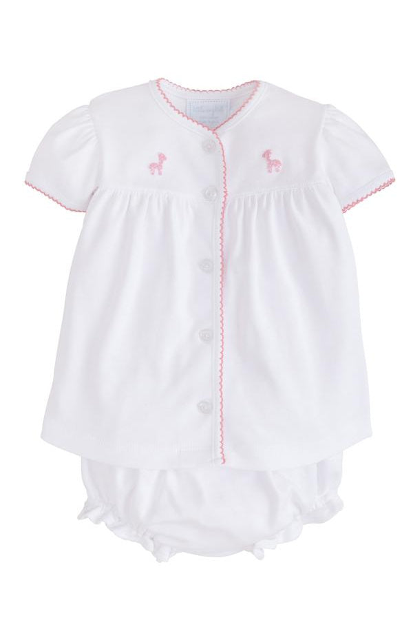 Pinpoint Layette Knit Giraffe