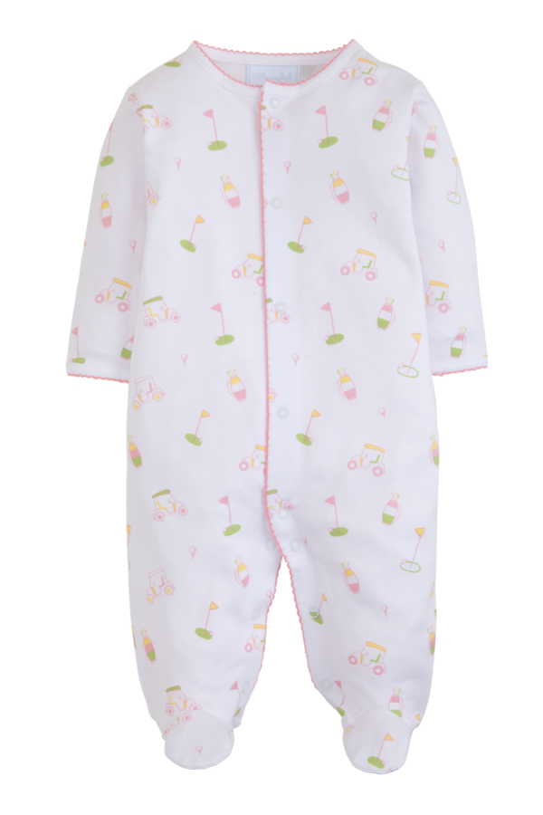 Girl Printed Footie - Golf
