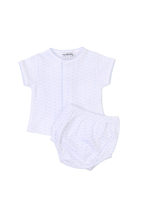 Spring Riley and Ryan Diaper Set - Light Blue