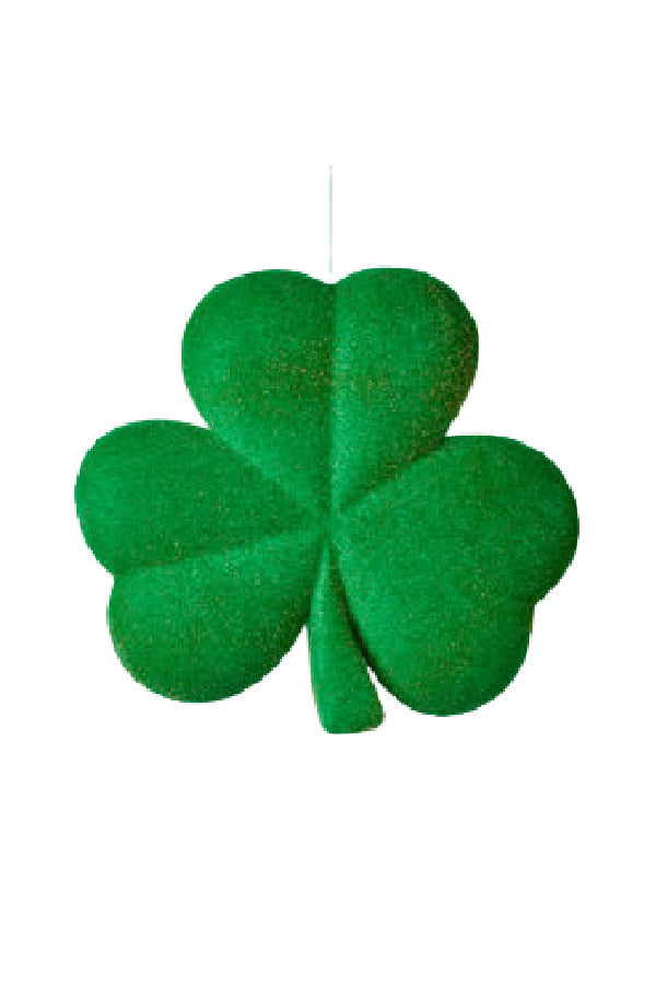 Flocked Shamrock - Large