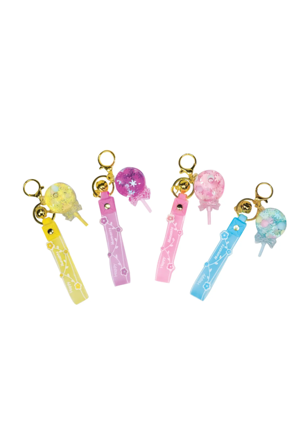 Floaty Lollipop Keychain with Strap