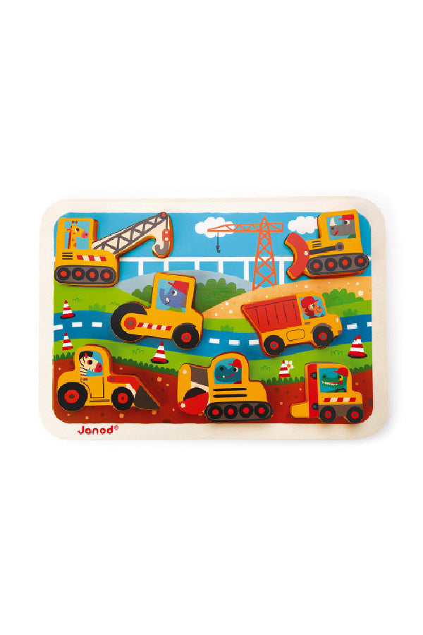 Construction Site Chunky Puzzle