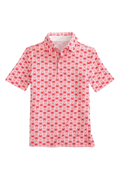 Boys Driver Why So Crabby Printed Performance Polo