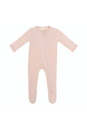 Zippered Footie - Blush