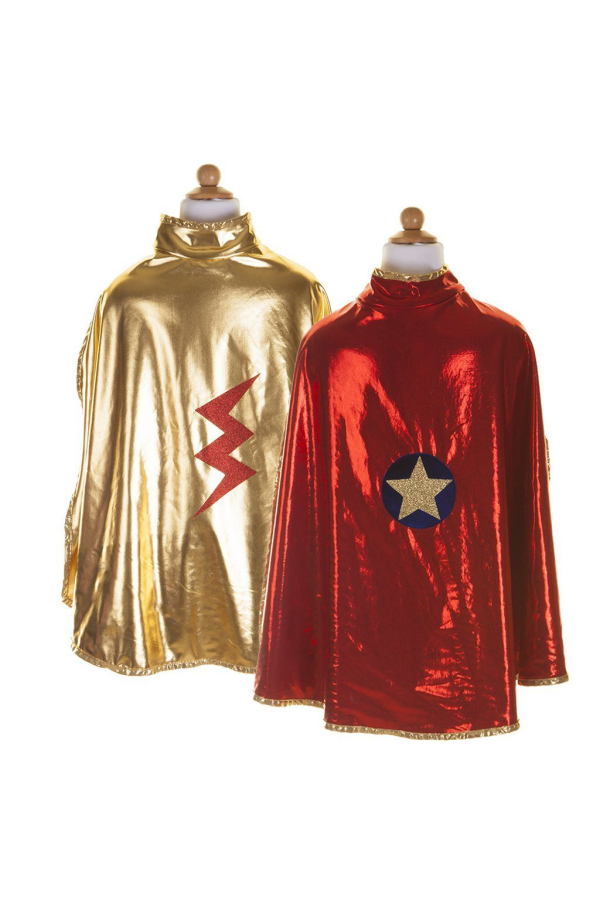 Wonder Cape Reversible - Red and Gold