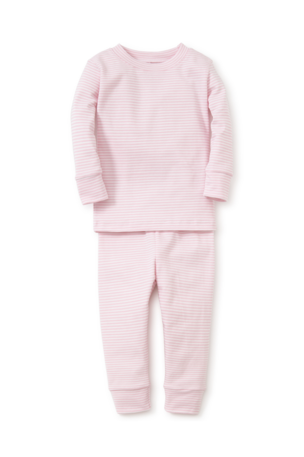 Stripe Snug Fit Pajama Set - Pink