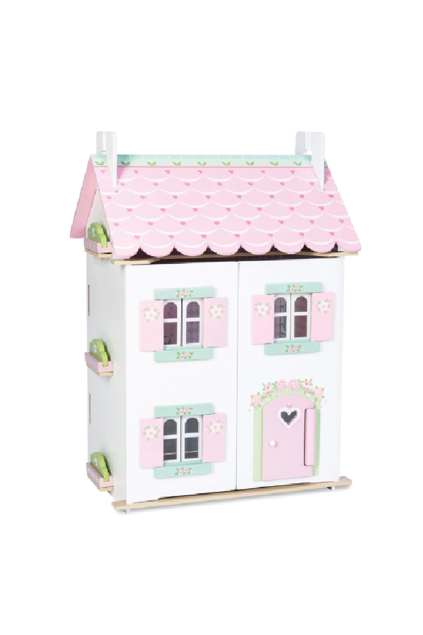 Sweetheart Cottage Wooden Doll House with Furniture