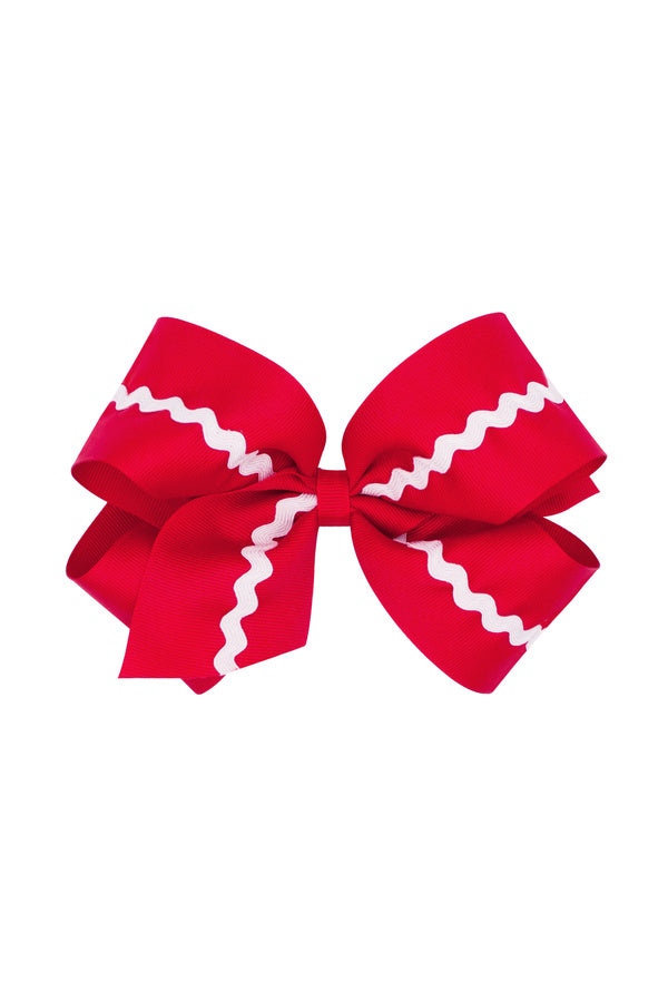 Ric Rac Adorned Grosgrain Bow - King