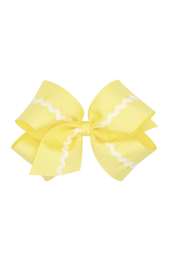 Ric Rac Adorned Grosgrain Bow - King