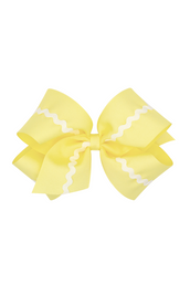 Ric Rac Adorned Grosgrain Bow - King