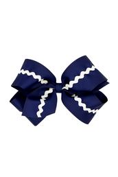 Ric Rac Adorned Grosgrain Bow - King