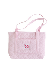 Pink Bow Quilted Luggage