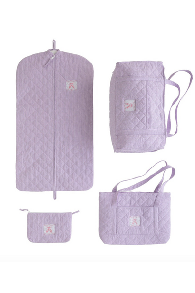 Ballet Quilted Luggage - Lilac
