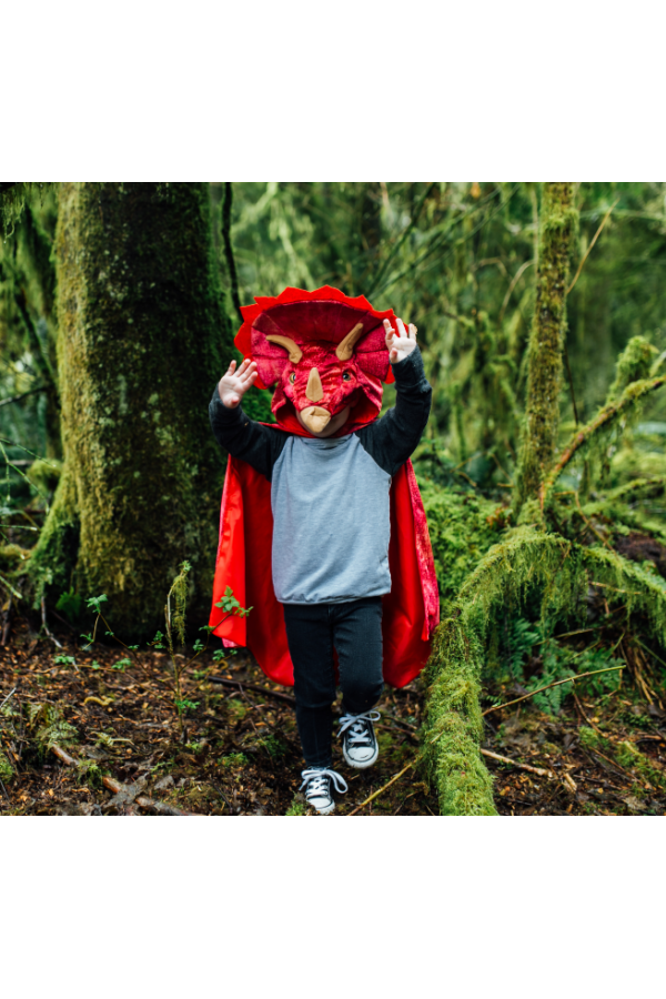 Triceratops Hooded Cape