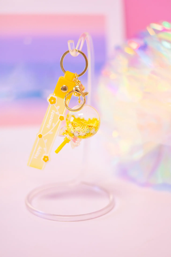 Floaty Lollipop Keychain with Strap