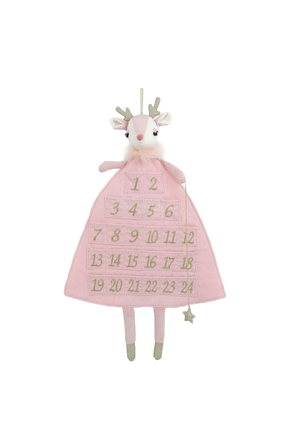 Pink Reindeer Advent Calendar