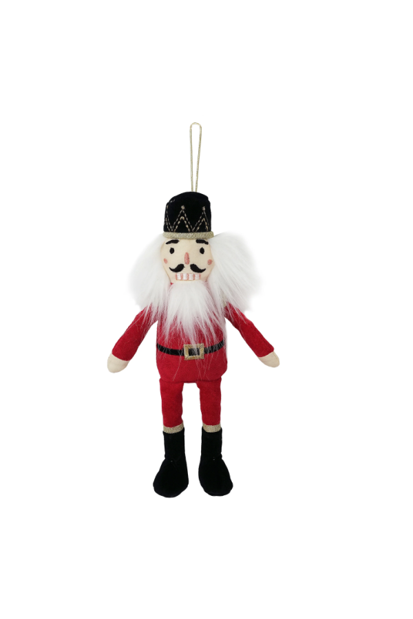 Nutcracker Red Plush Ornament