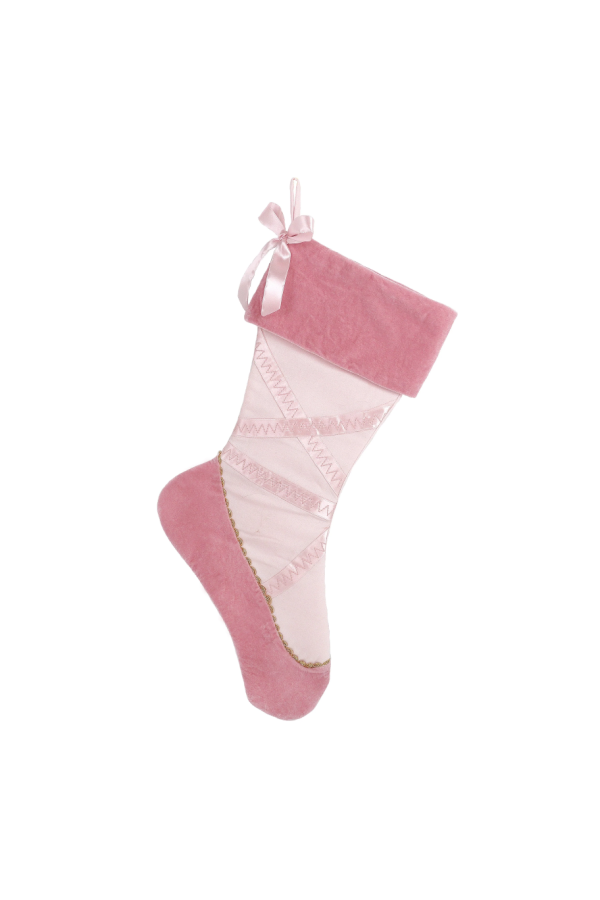 Ballerina Shoe Christmas Stocking