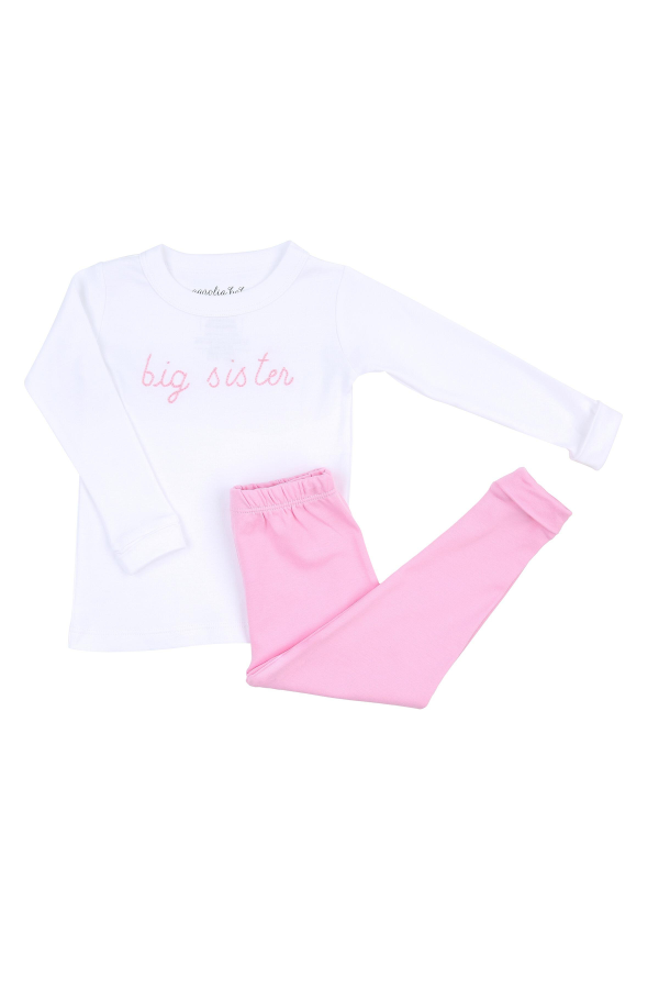 Big Sister Embroidered Pajama Set