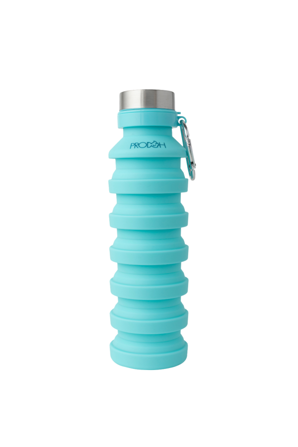 Collapsible Water Bottle with Carabiner - More Colors