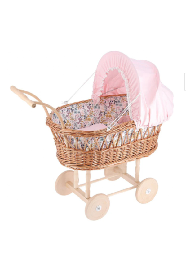 Wicker Doll Pram