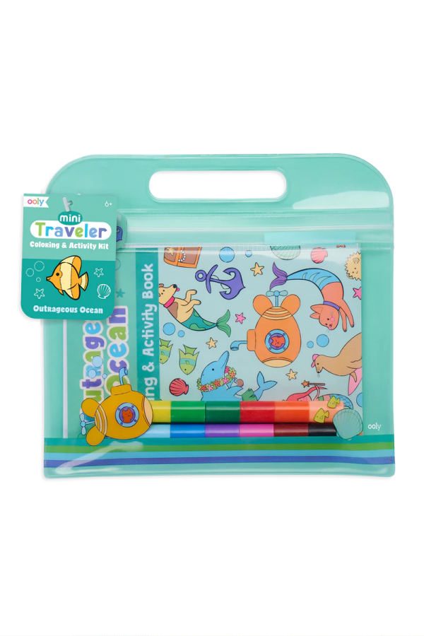 Mini Traveler Coloring and Activity Kit - Outrageous Ocean