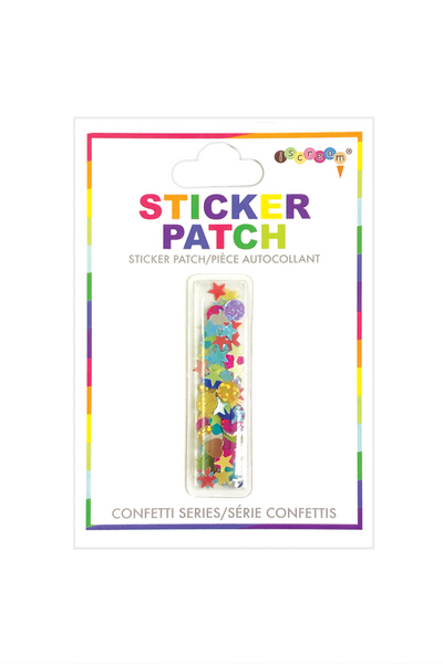 Initial Confetti Sticker Patch