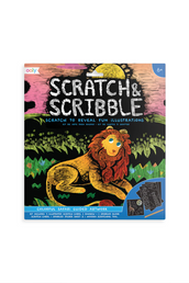 Scratch and Scribble Art Kit - Colorful Safari